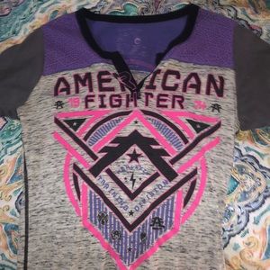 American fighter short sleeve shirt!! Size small.